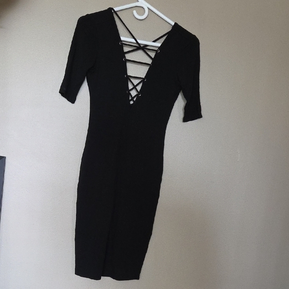 BlackNote Little Black Dress Strappy Back Size S - Picture 1 of 3
